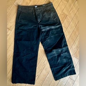 GAP high rise straight crop pants in black, size 14